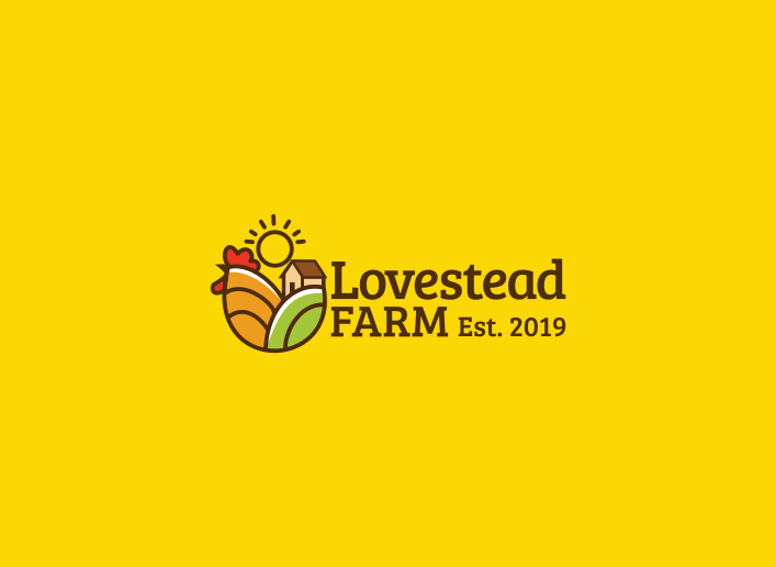 Logo design for Lovestead Farm. Designed by Johnery