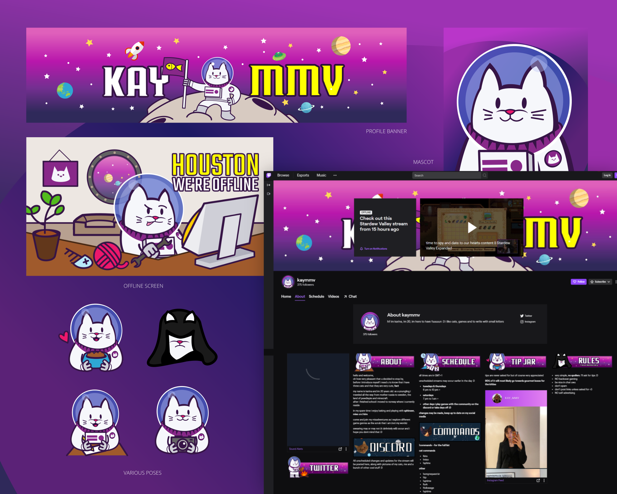 The Twitch graphics for kayMMV