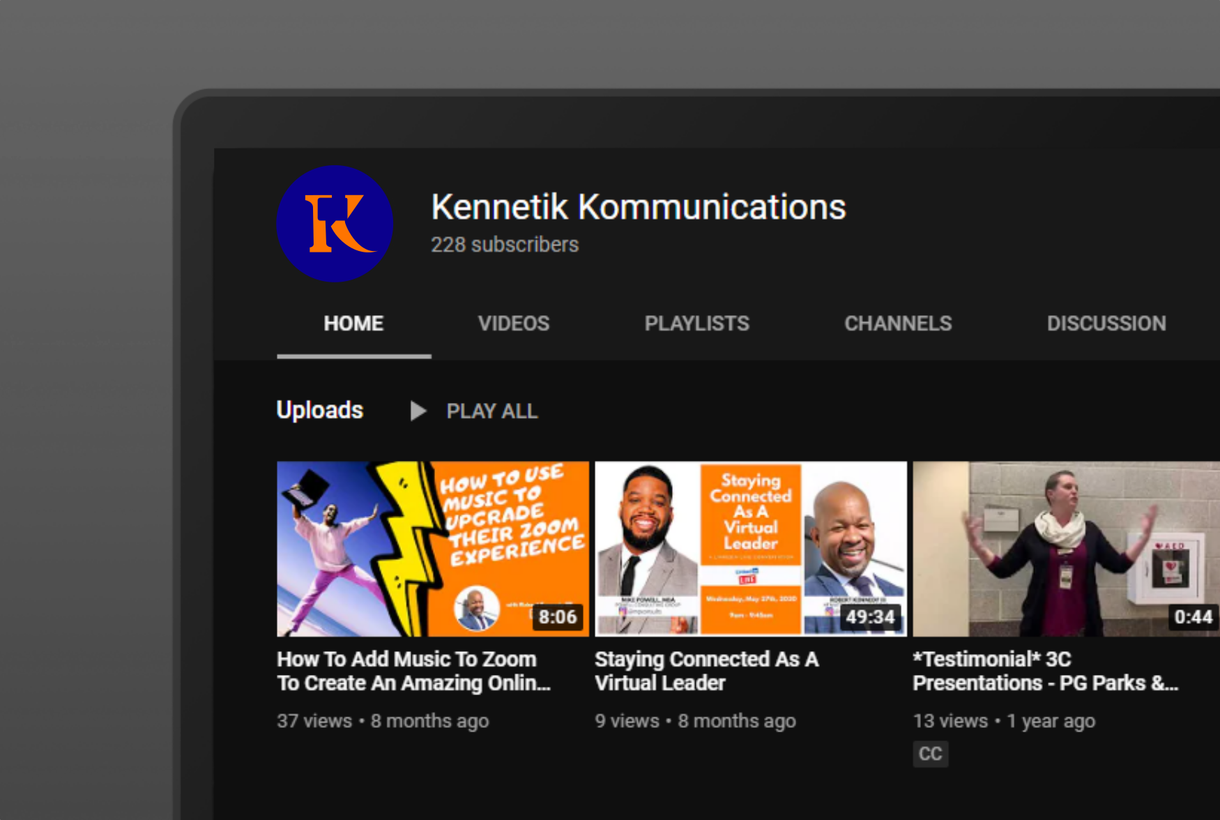 The logo as displayed on their Youtube channel