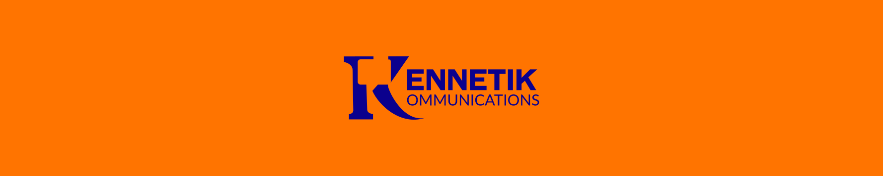 The final logo for Kennetik Kommunications
