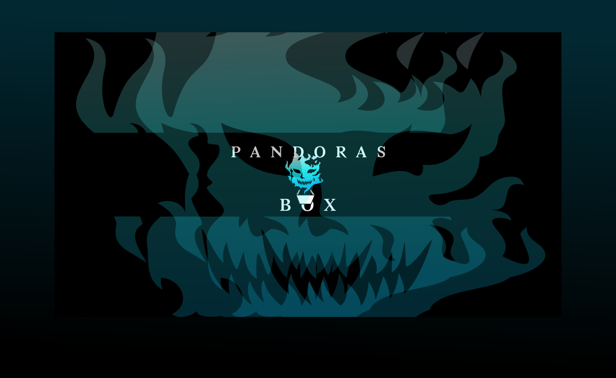YouTube banner for Pandoras' Box. Designed by Johnery