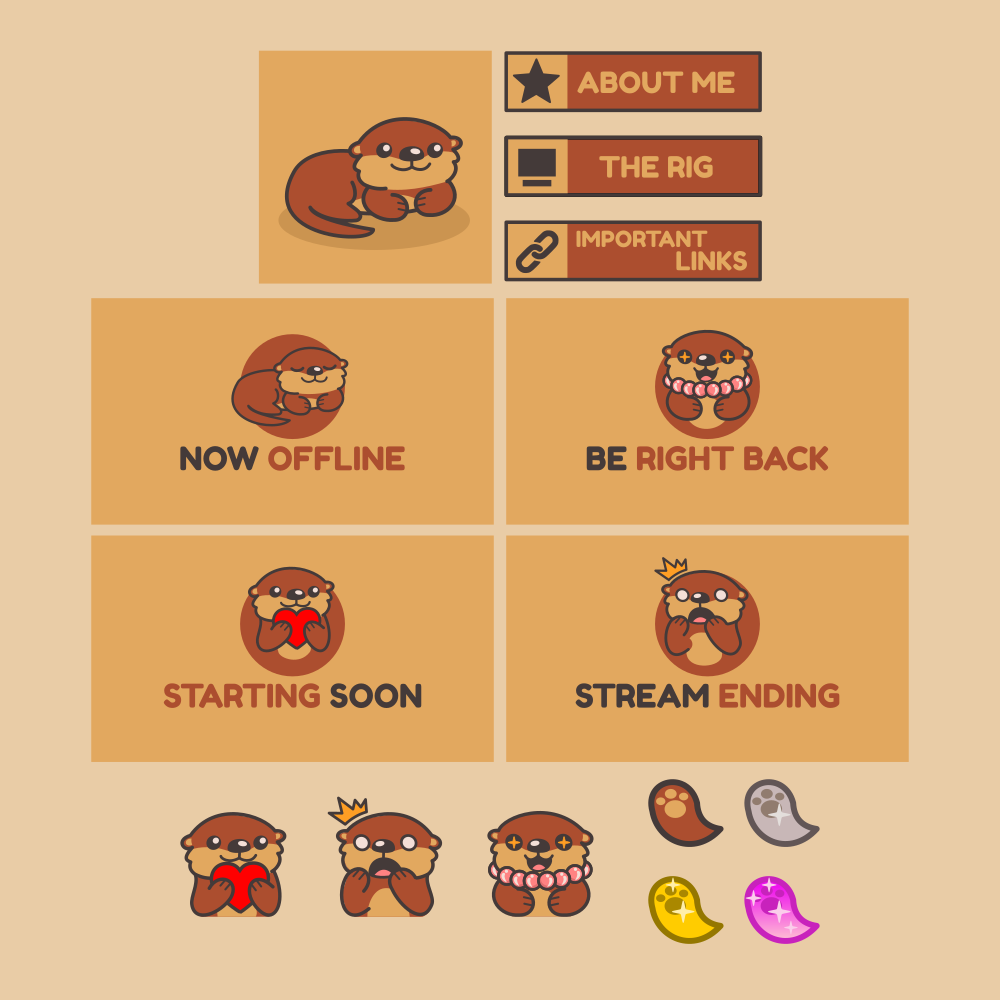 Twitch graphics and emotes for Patch5E. Designed by Johnery