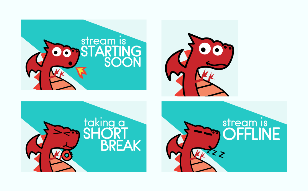 Twitch graphics for Wyrm. Designed by Johnery
