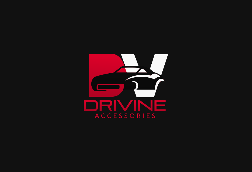 Business logo for Drivine Accessories. Designed by Johnery
