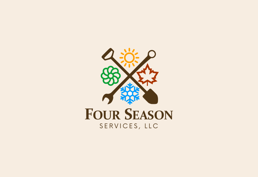 Business logo for Four Season Services, LLC. Designed by Johnery