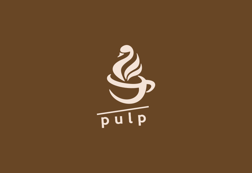 Business logo for Pulp. Designed by Johnery