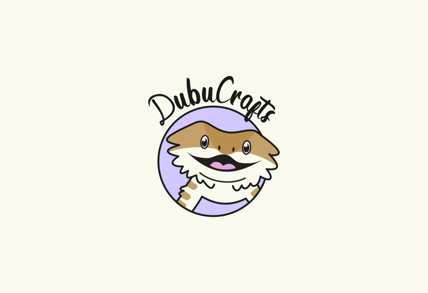 Cartoon logo for Dubu Crafts. Designed by Johnery