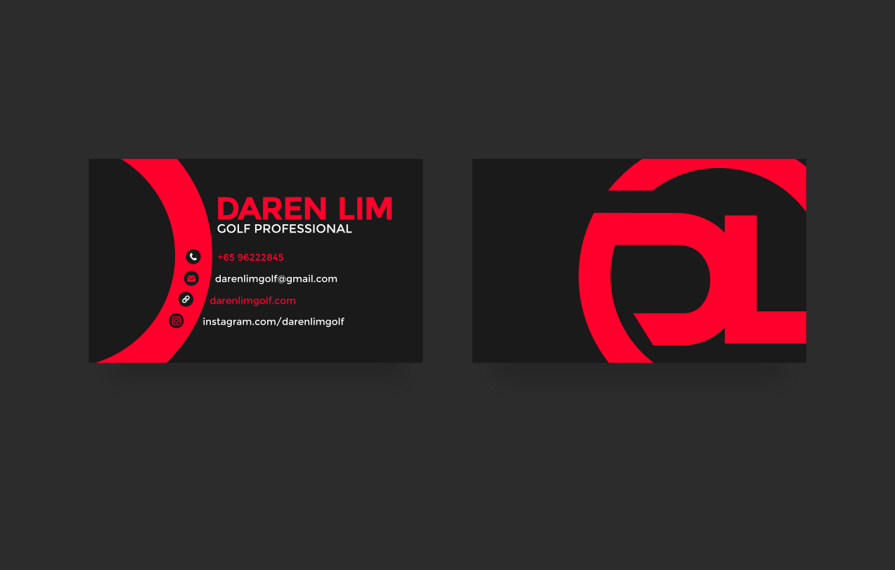 Business card design for Daren Lim. Designed by Johnery