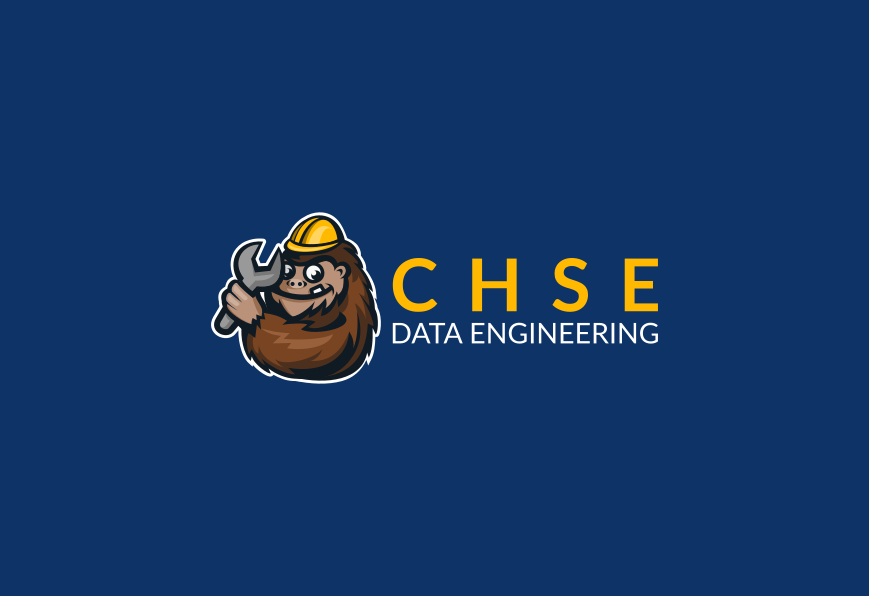 Mascot logo for CHSE Data Engineering. Designed by Johnery