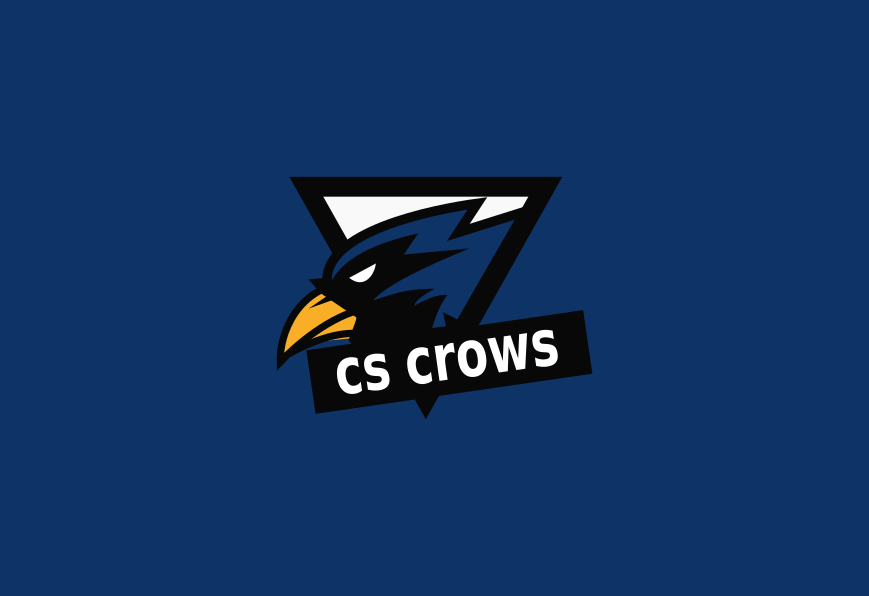 Mascot logo for CS Crows. Designed by Johnery