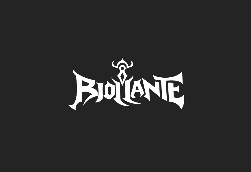 Typography logo for Biollante. Designed by Johnery