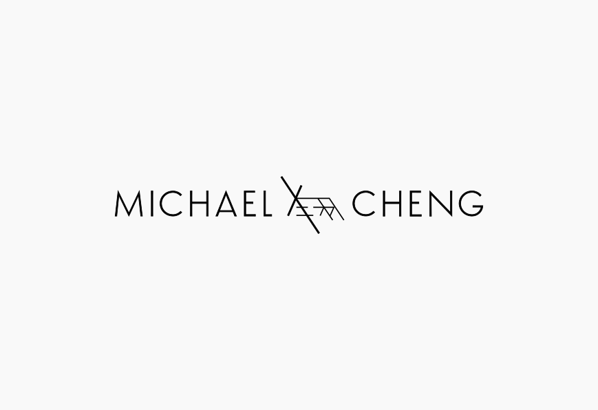 Typography logo for Michael Cheng. Designed by Johnery